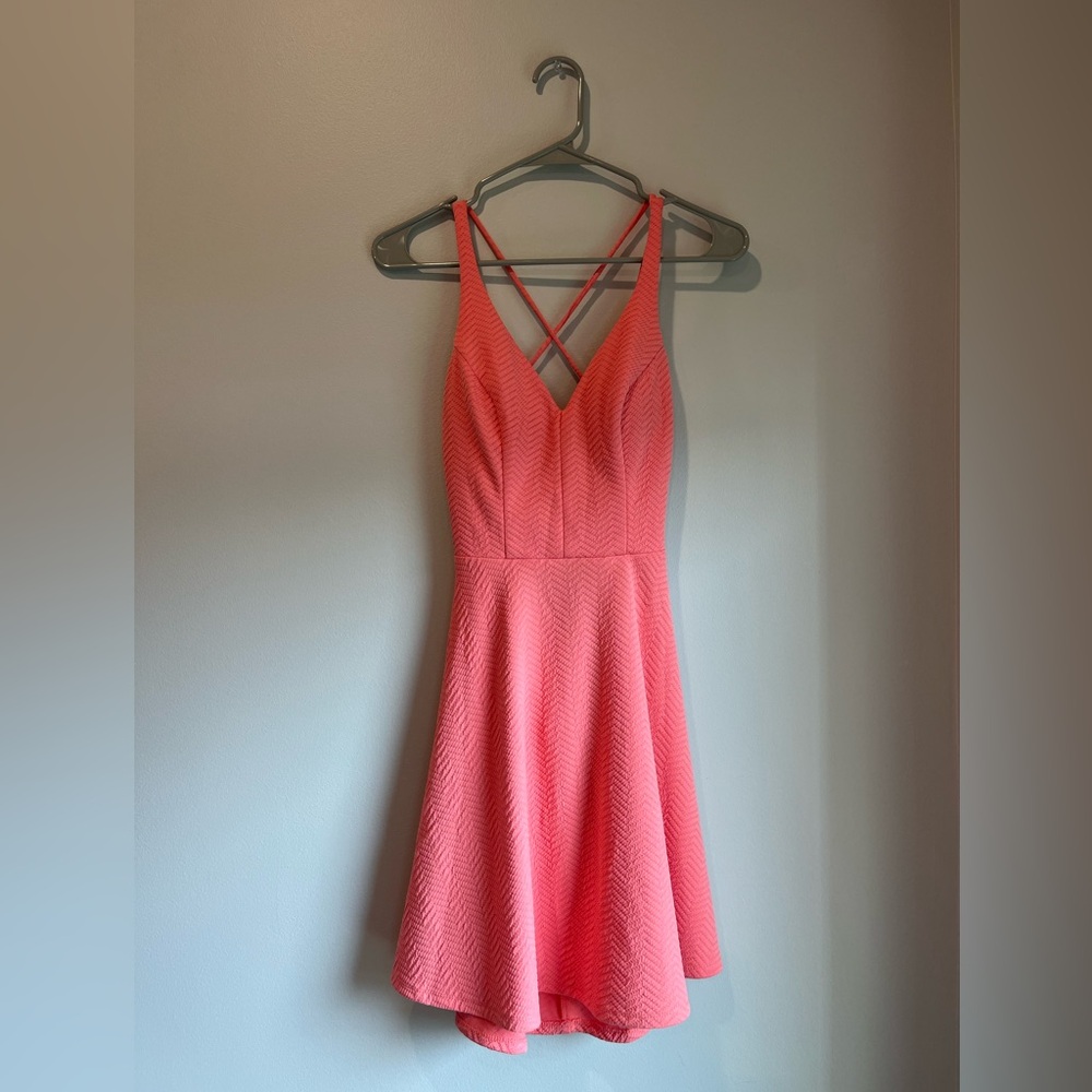 Coral Mini Dress